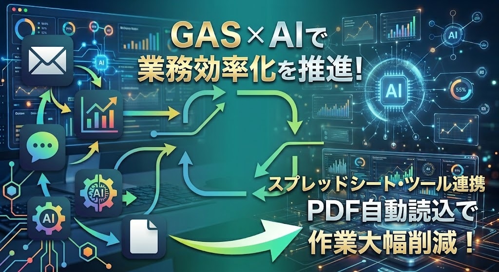 GASとGeminiで業務を丸ごと自動化します 社内の手作業を丸ごと自動化！中小企業のAI・GAS導入支援 イメージ1