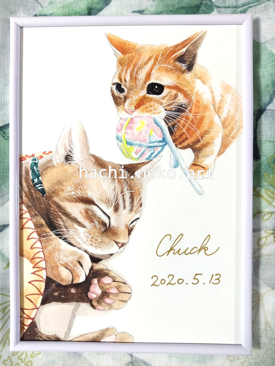 あたたかな手描きで叶う、記念の絵画描きます 幼き日と今がコラボする特別な1枚。時間を超えたツーショット イメージ7