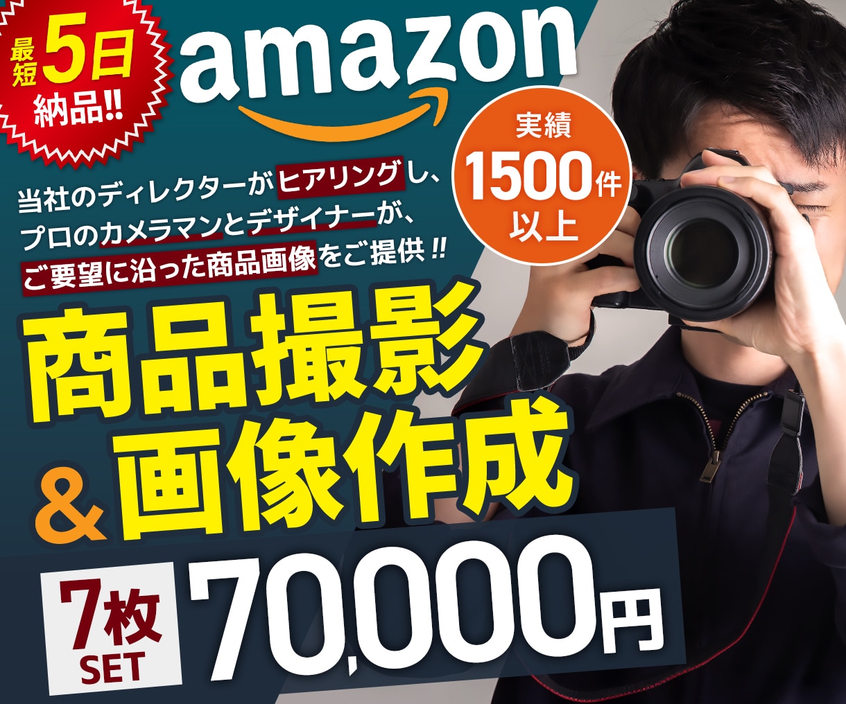 アマゾン実績2000点以上！撮影～画像作成します クオリティーを重視して完璧なLP画像を作りたい最上位プラン！ イメージ1