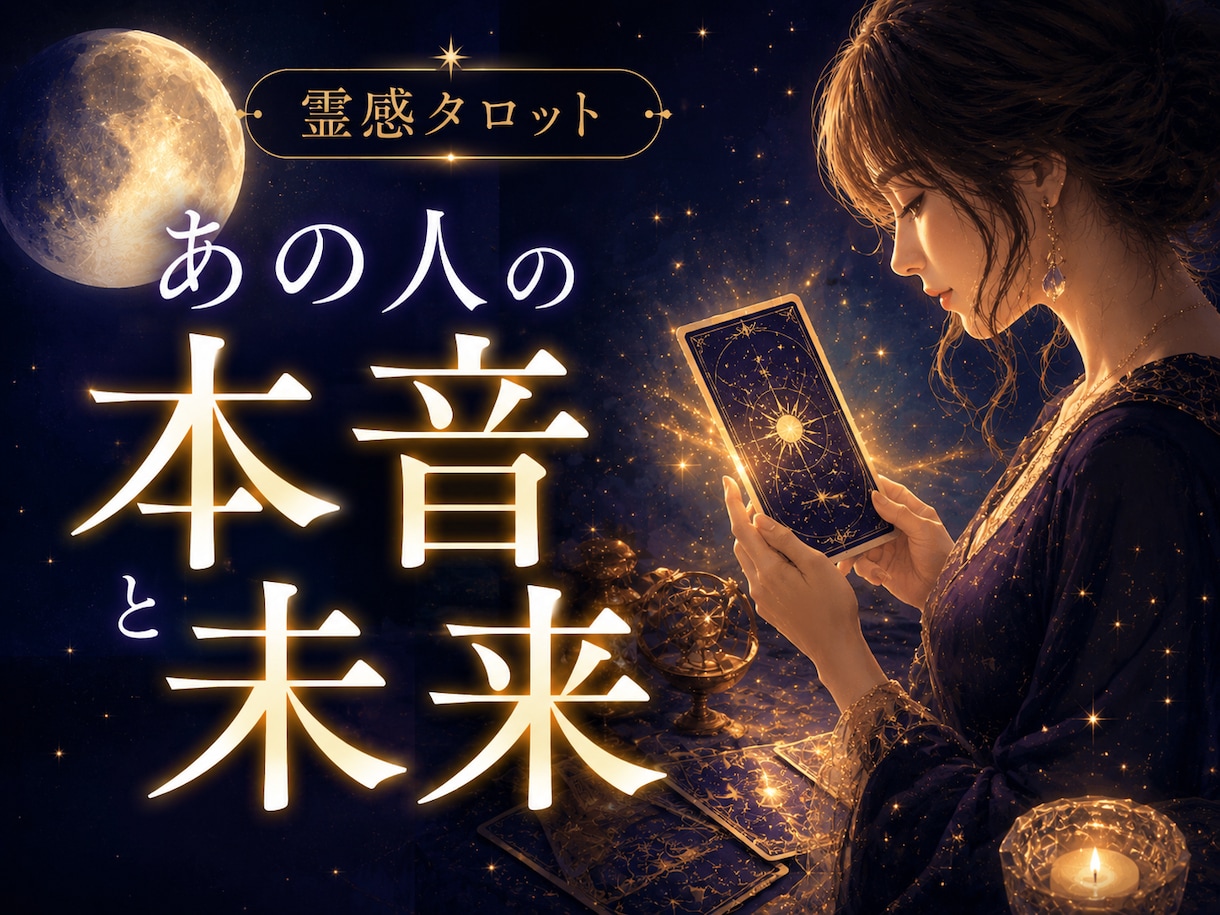霊感であの人の本音と未来を読み解きます あの人の本音と、この恋の未来を霊感で丁寧に読み解きます。 イメージ1
