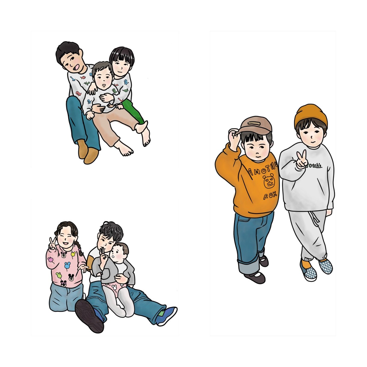 写真（人物・ファッション）を線画イラストにします 似顔絵やSNSアイコンにどうぞ イメージ5