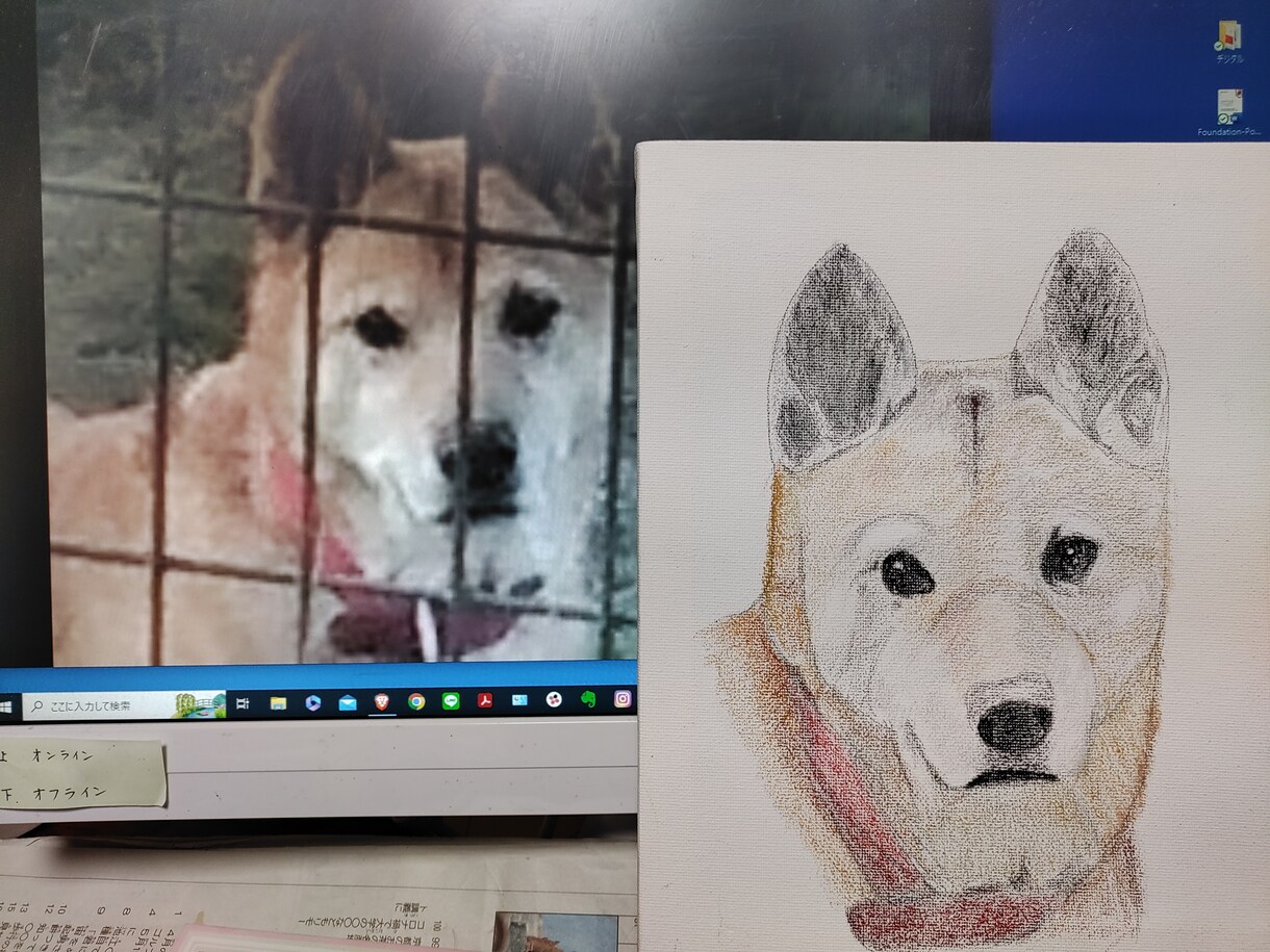 商用OK☆水彩とパステルによる素敵な似顔絵描きます ブログなどのアイコンに手描きの似顔絵はいかがですか？ イメージ5