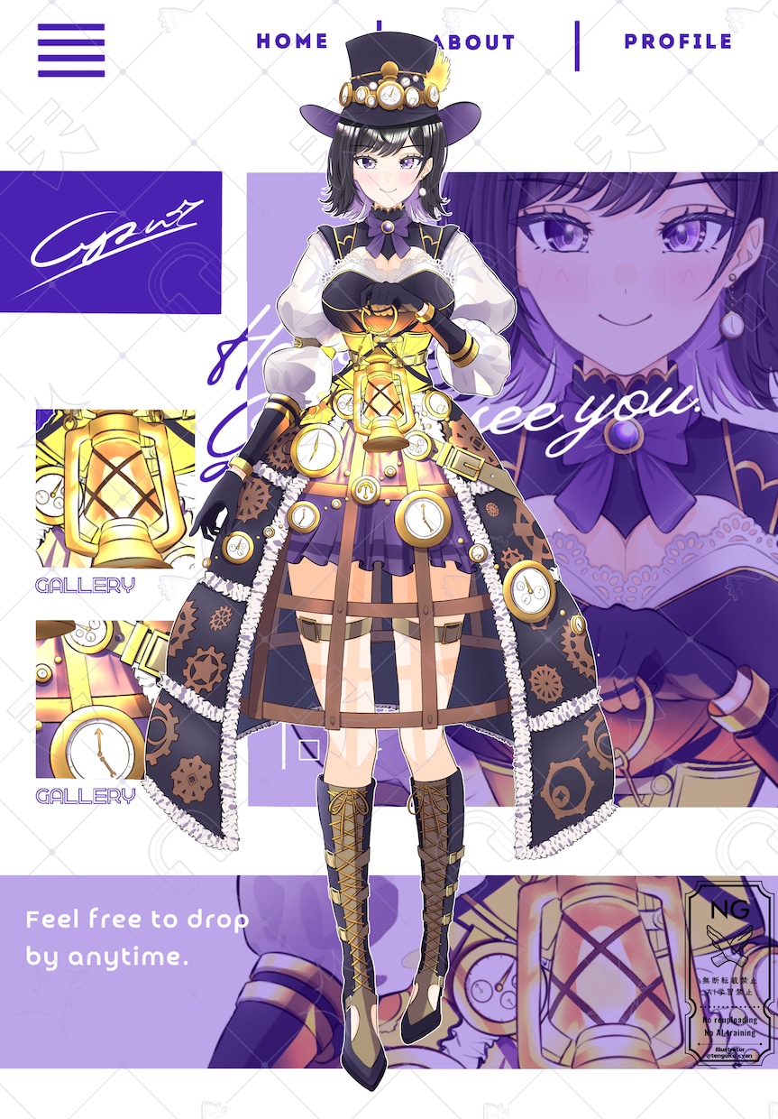 IRIAMやVtuberの立ち絵をキャラデザします IRIAM動作確認有！目を惹く高品質な立ち絵で活動をお手伝い イメージ8