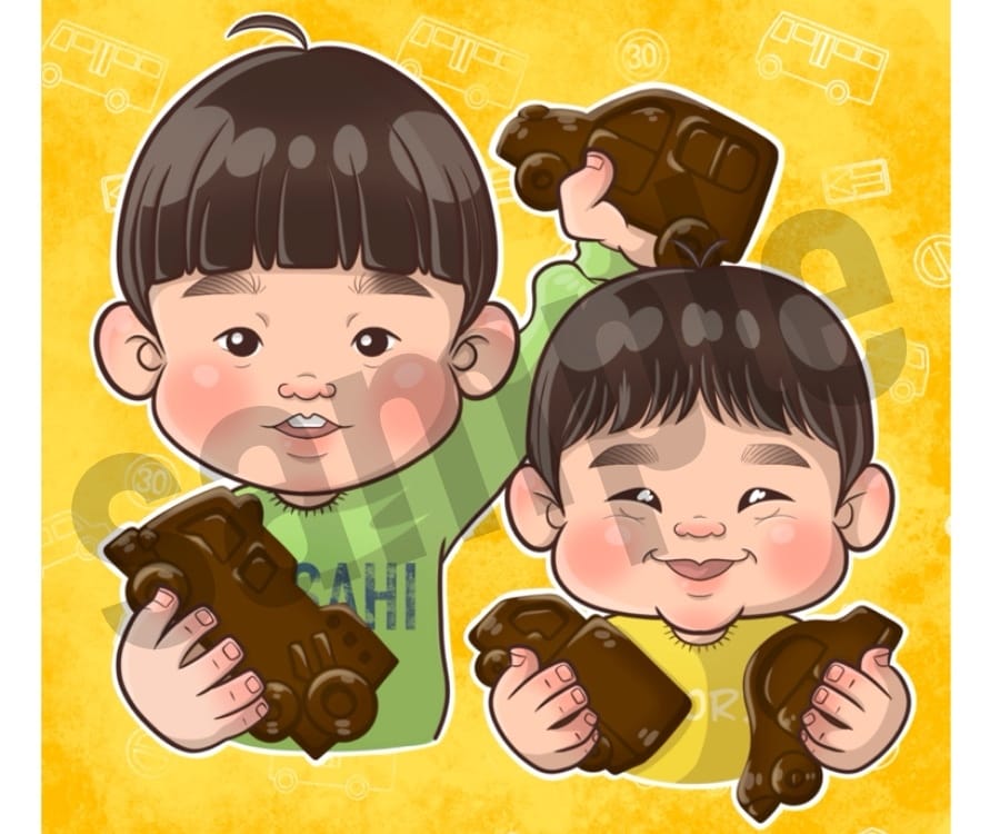Kids&Baby専門★可愛いイラスト描きます 【SNSアイコン用】プレゼントにイラストをちょっと添えて… イメージ5