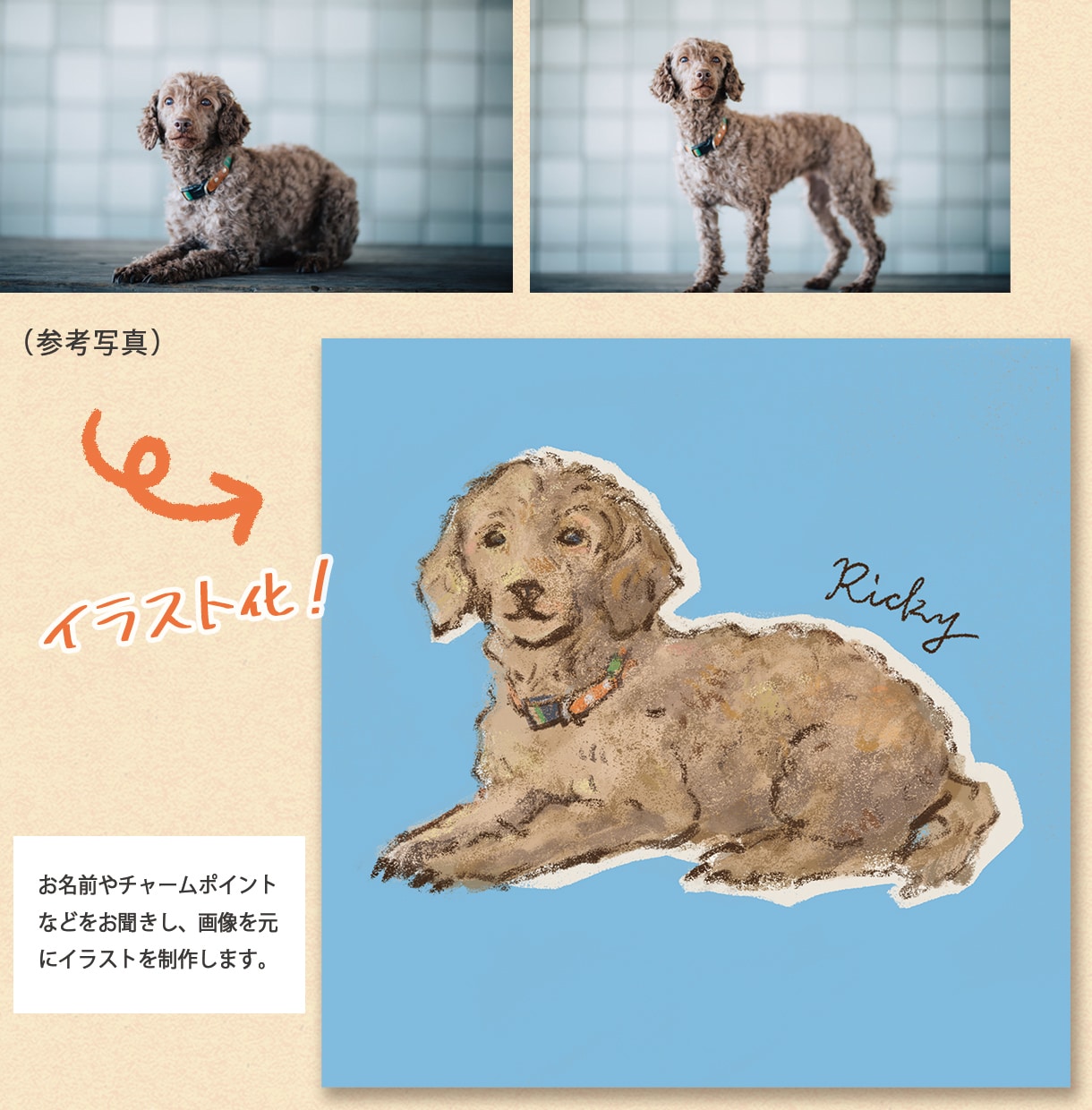 おしゃれでかわいいペットイラスト制作いたます 〜アイコンに、お部屋のインテリアに、いつでもペットと一緒〜 イメージ2