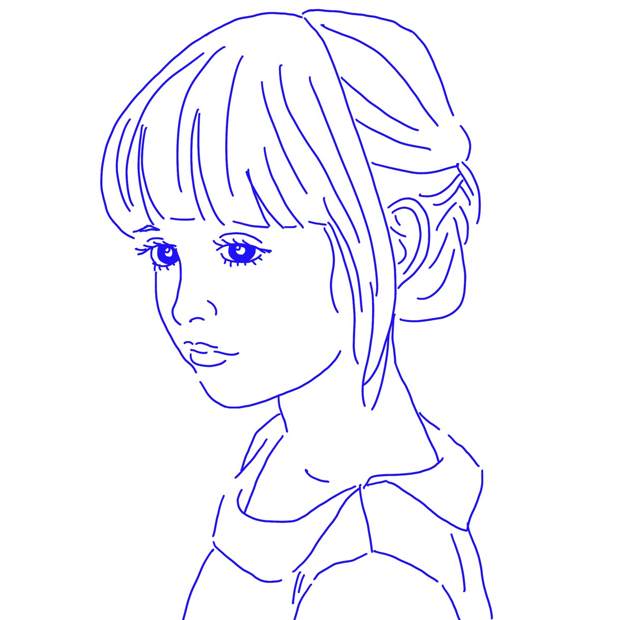シンプルでおしゃれな線画似顔絵をお描きします SNSアイコン/似顔絵/挿絵/名刺 イメージ4