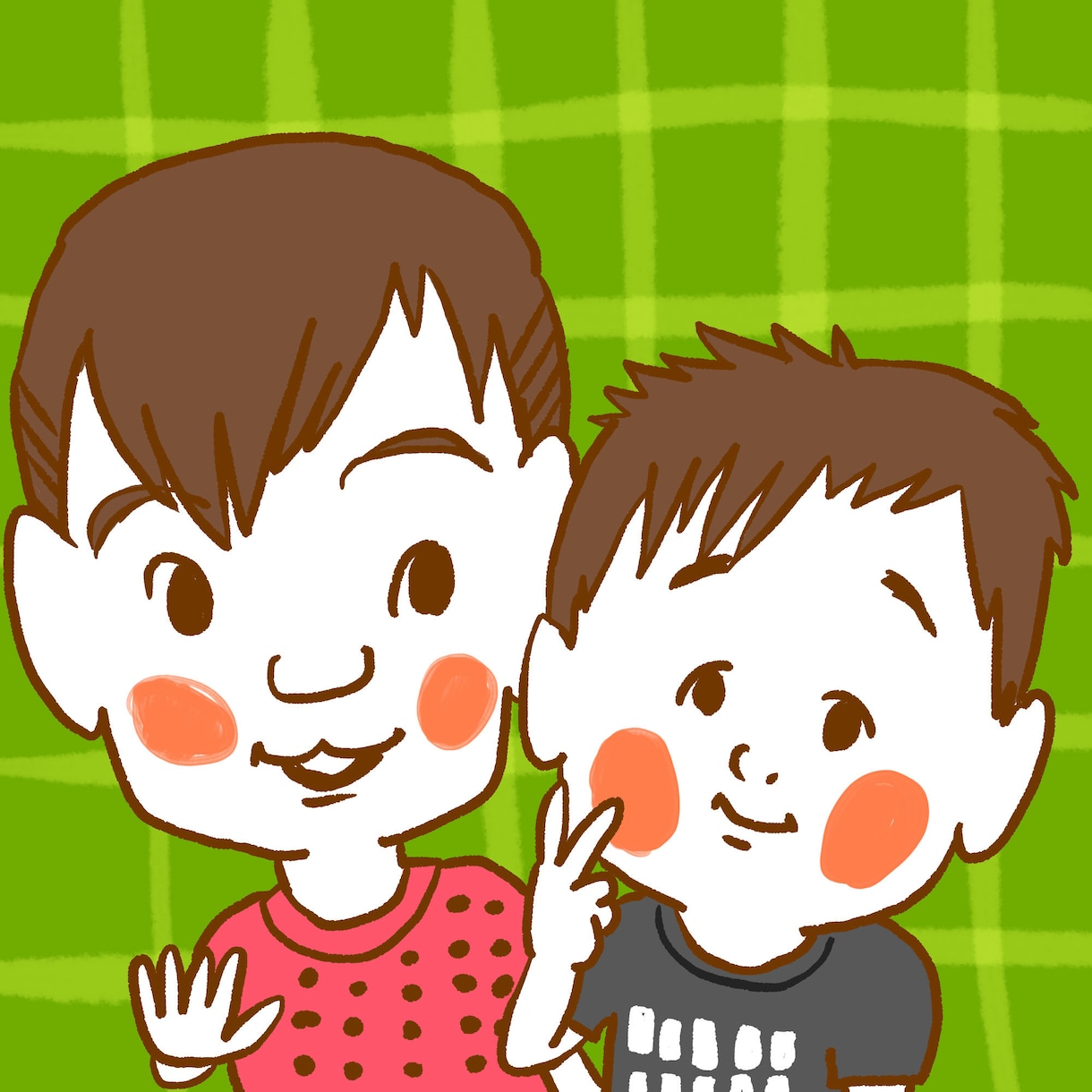 SNSや名刺にぴったり！ゆるい似顔絵描きます SNSアイコンや名刺、HPにゆるい似顔絵いかがですか？ イメージ1