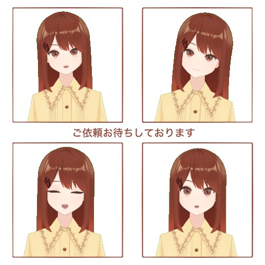 2万円でキャラデザ＋イラスト＋モデリング提供します 5名まで格安！全身Live2Dを2万円でご提供します。 イメージ4