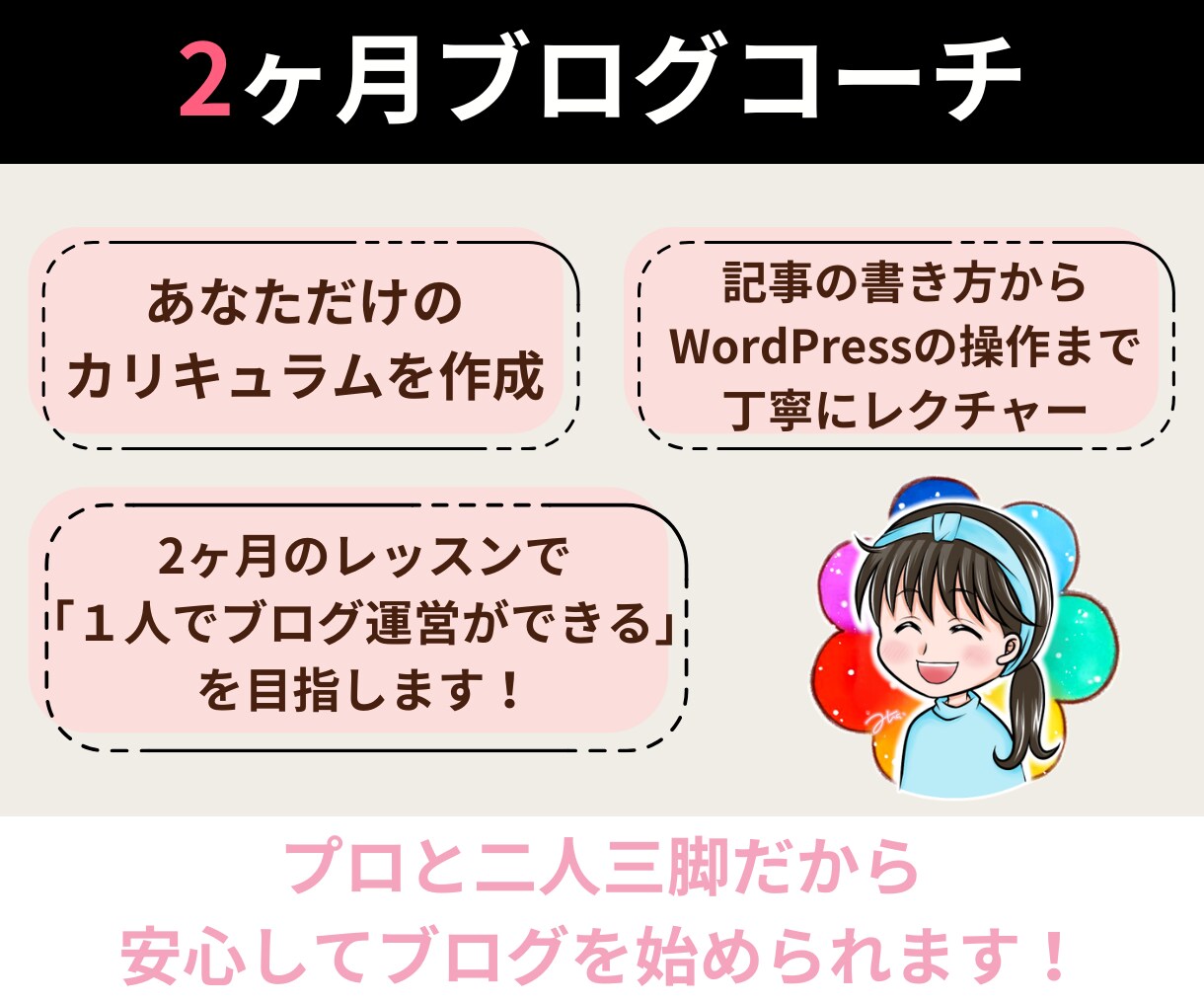 初心者専門！２ヶ月ブログコーチ付きブログ制作します アフィリエイト記事の作成もサポート！2ヶ月間の個別指導 イメージ7