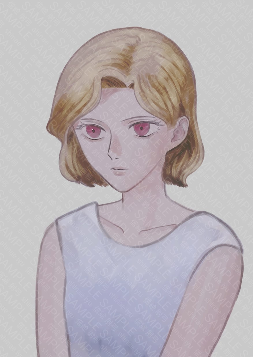 シリアスな女性のイラスト描きます 落ち着いた色味と、シリアスな表情のアイコンを使いたい方へ イメージ2