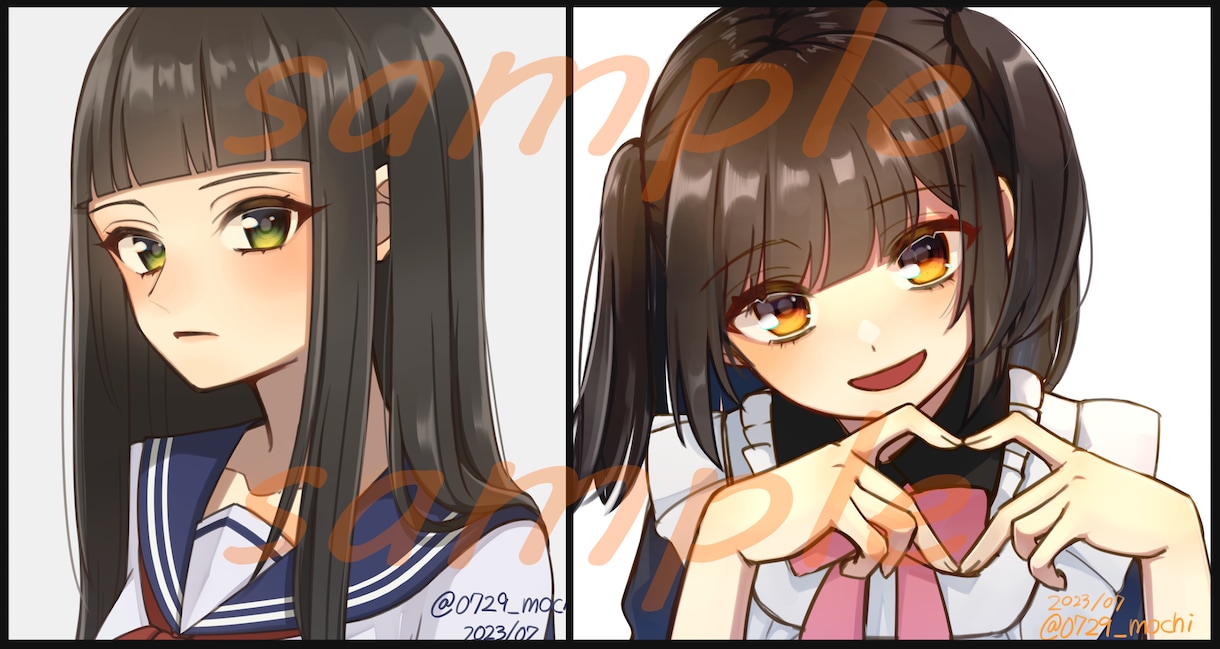 アイコン、サムネなどに！かわいいイラスト描きます アイコン、ヘッダー、歌ってみたに自分だけのイラストをどうぞ！ イメージ4