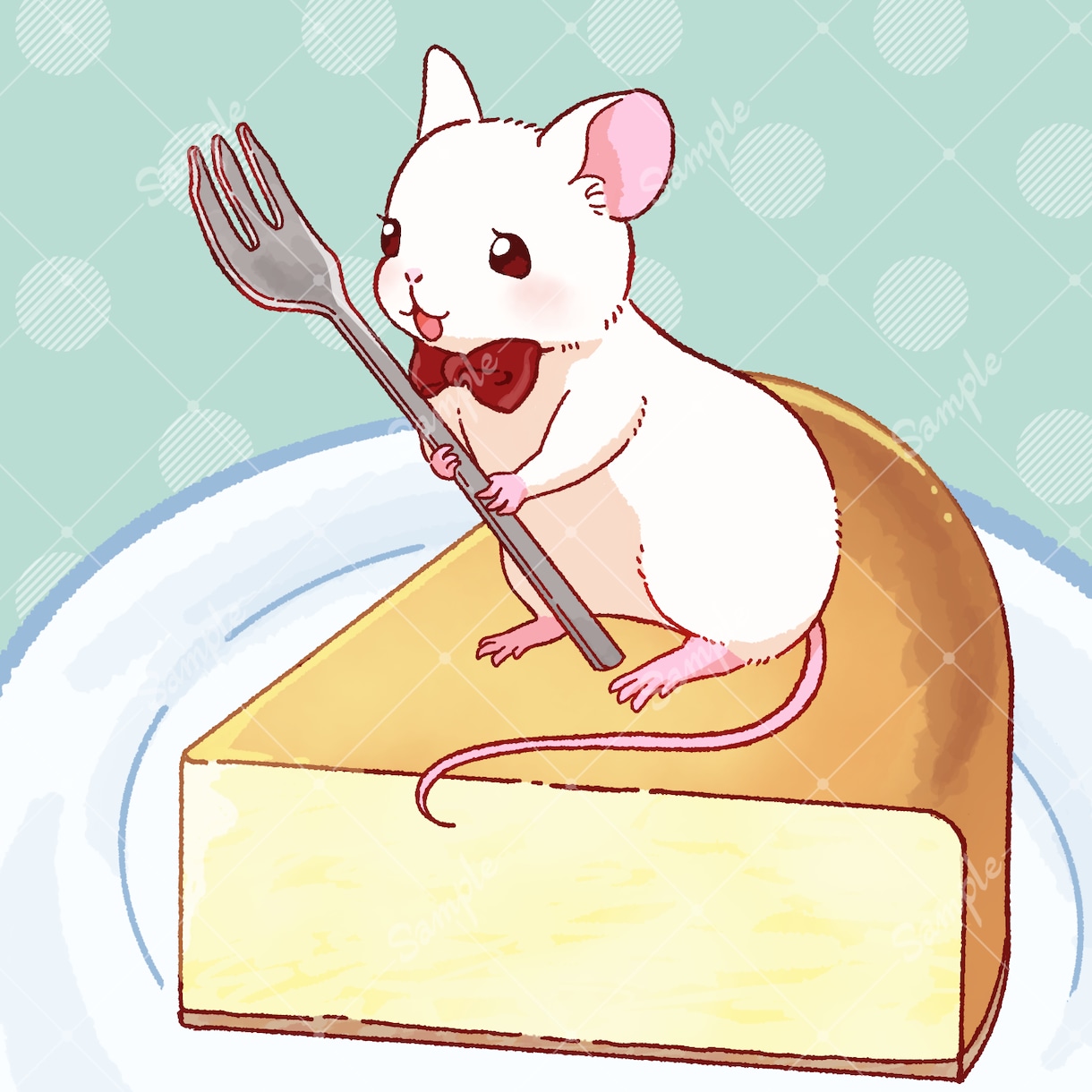 1枚に最大4匹✨かわいい動物さんをお描きします ふわふわもふもふのイラストはいかがですか？ イメージ3