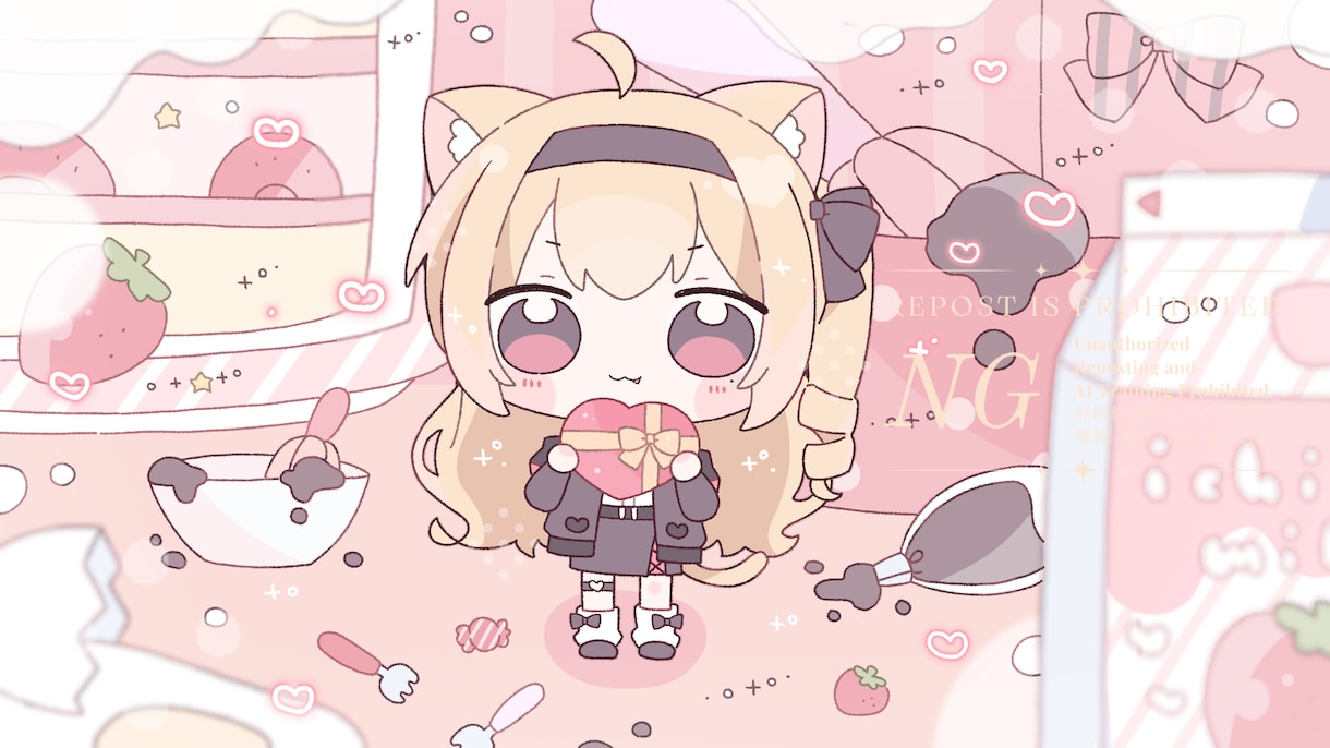 ゆるかわSD・ミニキャライラスト制作します 活動やグッズをそっと彩る、もちっと可愛いをお作りします⟡. イメージ1