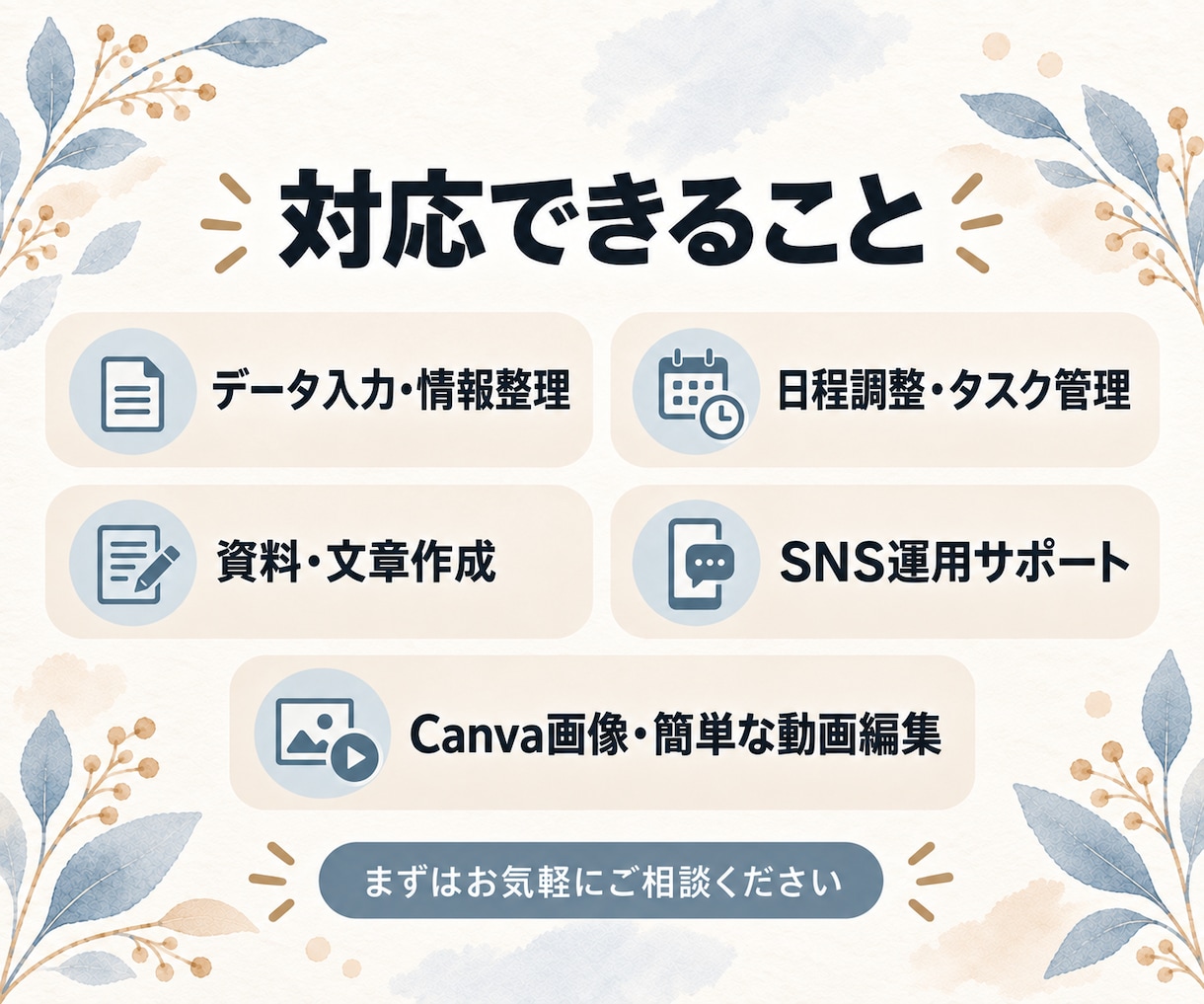 事務歴14年｜オンライン秘書が事務を代行します 細かな事務を整理して、あなたの本業を支えます イメージ2