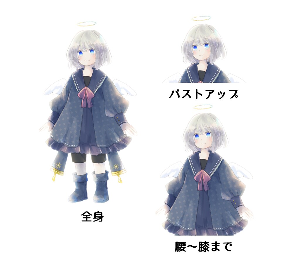 あなたのオリジナルキャラクターの立ち絵を制作します TRPG、ゲームなどに利用できるかわいいイラスト イメージ2