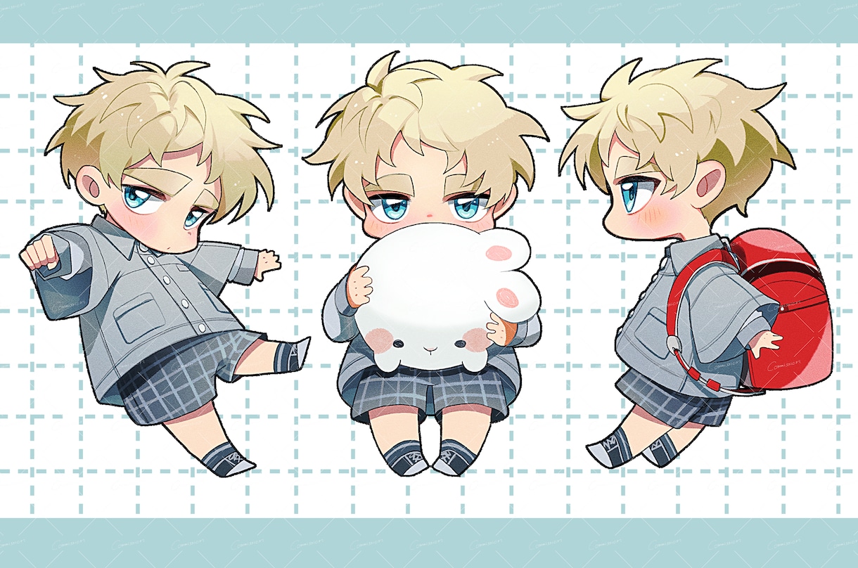 可愛い‼️鮮やかで動きのあるミニキャラを描きます 表情豊かに描くのが得意です！スタンプやバッジも可！ イメージ3
