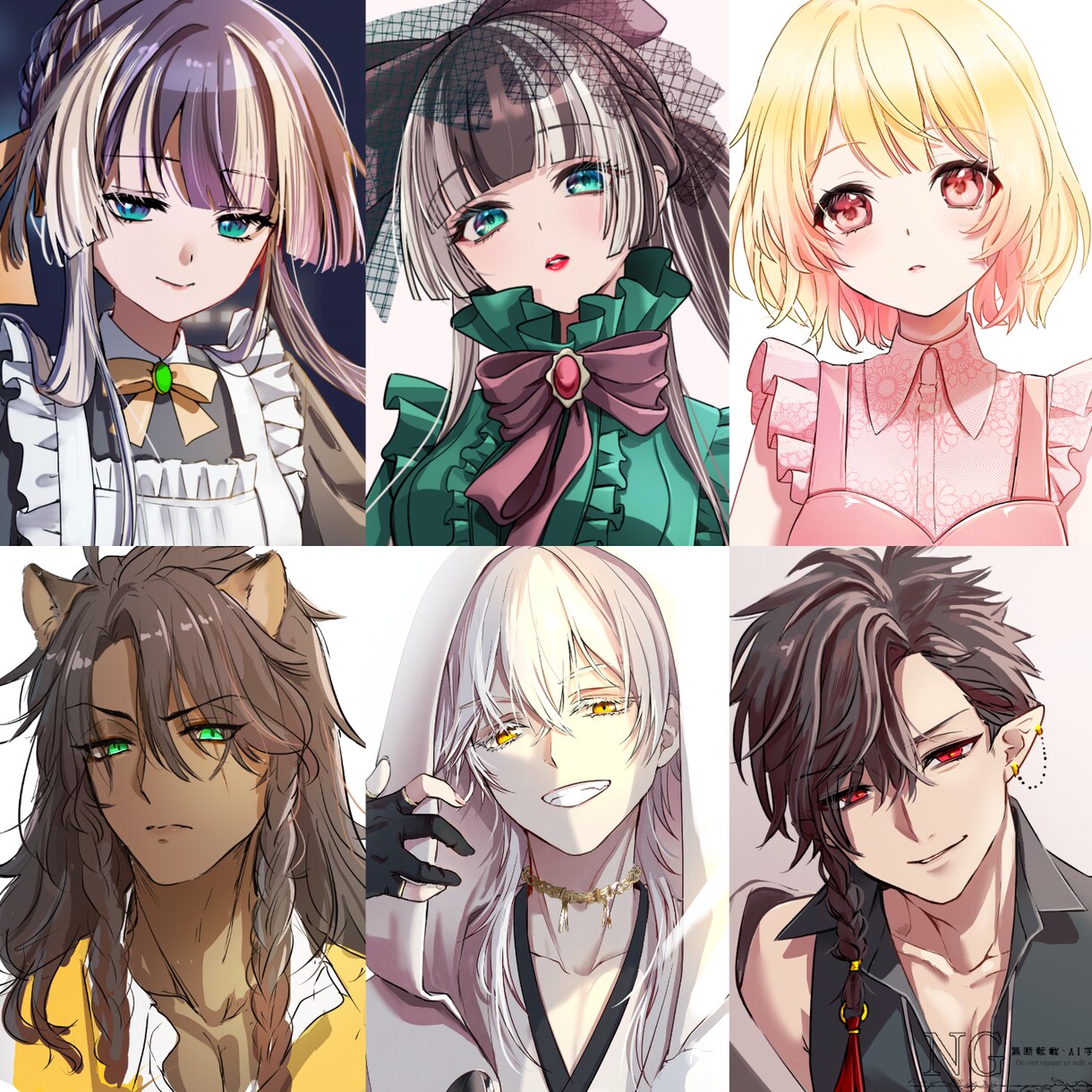 最短1～3日！バストアップイラストを制作します サムネ向き！テンプレ記入だけ！空欄はお任せOK！ イメージ10