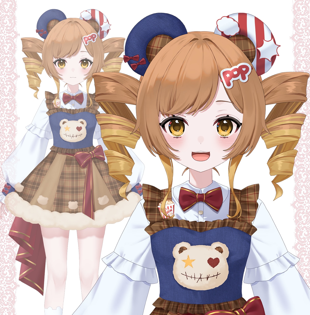 企業並の可愛いVtuberイラスト制作します 塗りが細かく顔がよく映える！綺麗可愛いかっこいいなんでも！ イメージ3