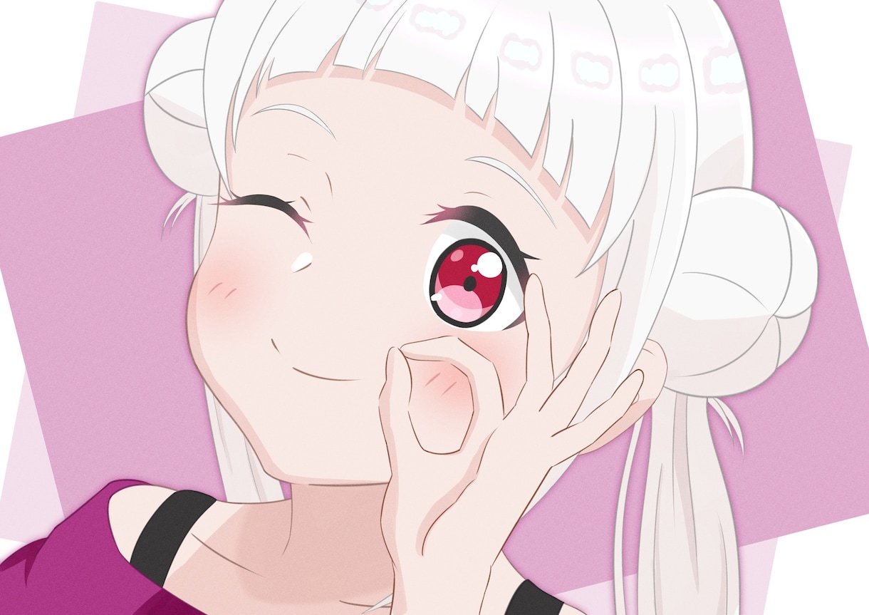 可愛い女の子のキャラクターイラスト描きます アイコン用から1枚絵、何でもOK！ イメージ6