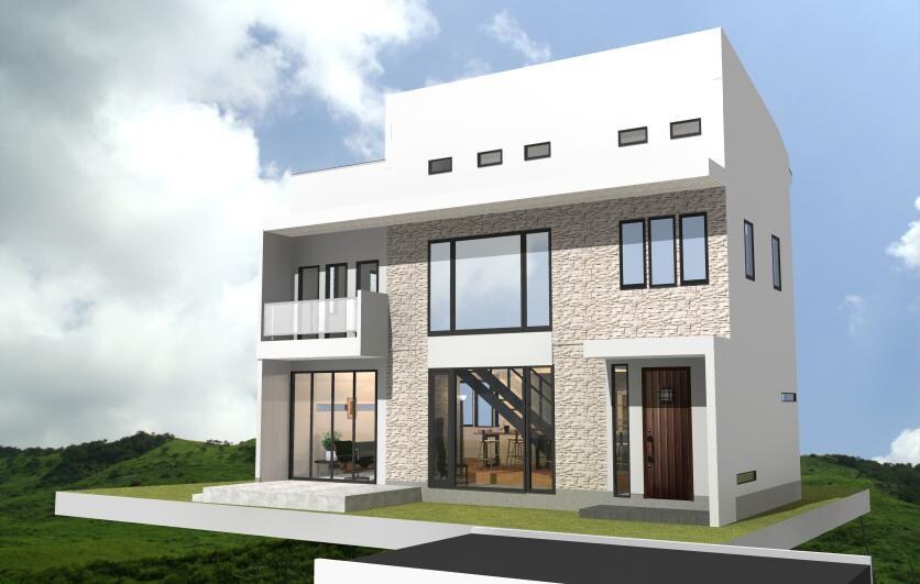 住宅の外観CGパースを作成します 輸入住宅を特に得意としています。デザインのご提案も可。 イメージ10