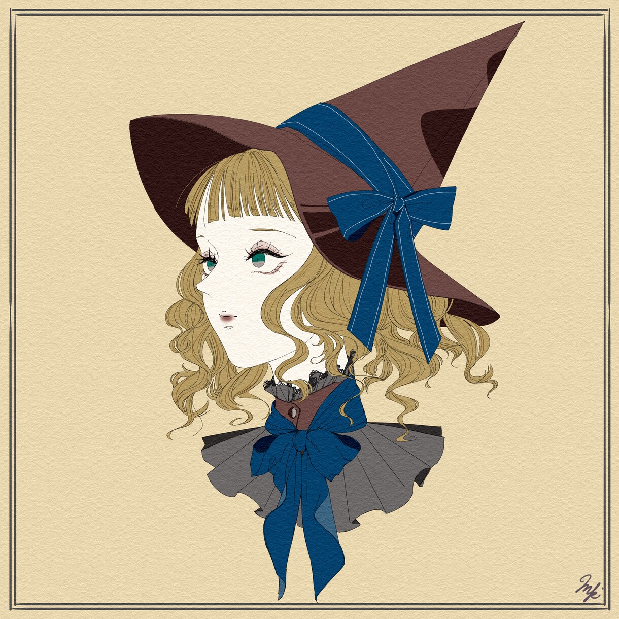 画用紙やキャンバス風のイラストを制作します SNSアイコン、一枚絵などにご利用ください。 イメージ3