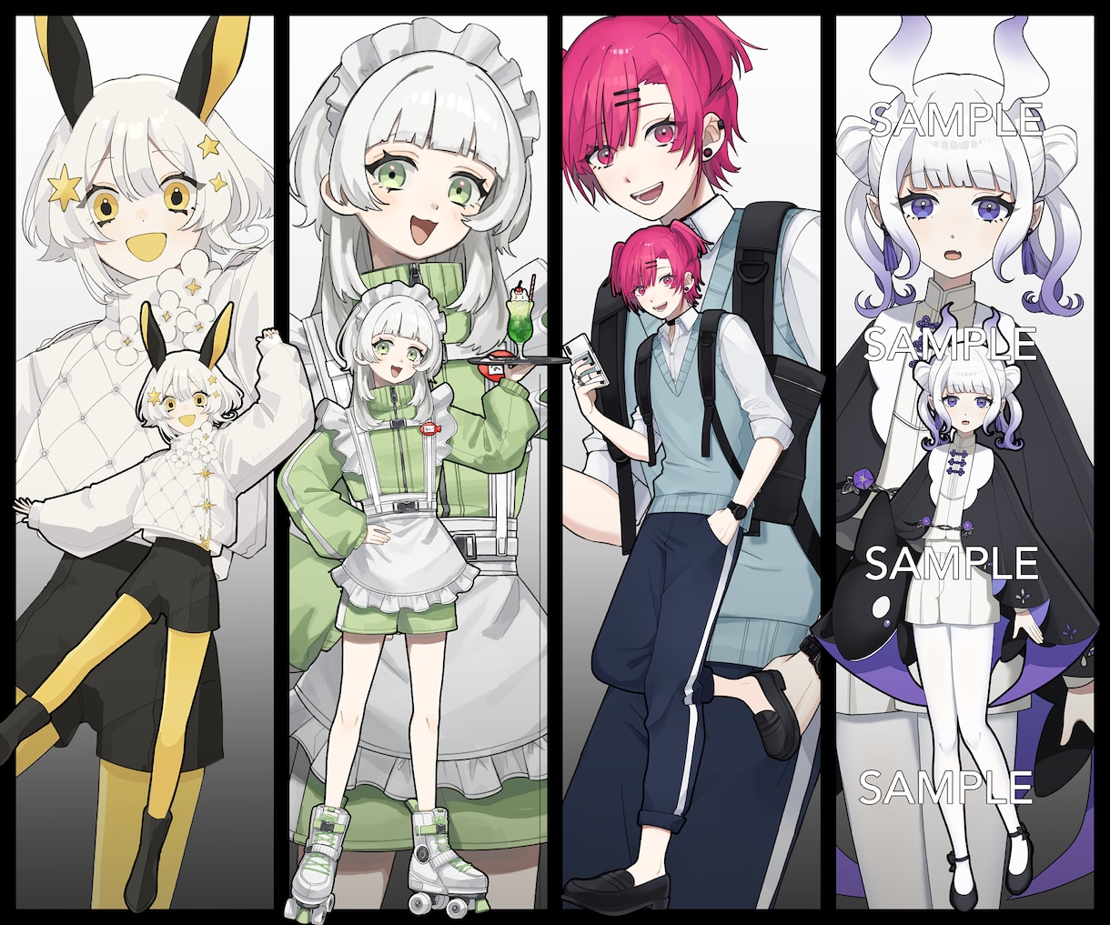 立ち絵制作いたします TRPGやグッズなどに！まずは気軽にご相談ください◎ イメージ1