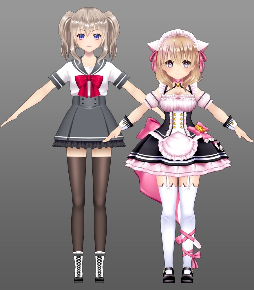 安価で高品質なVtuber用3Dモデル制作します あなたのオリジナルキャラクターを3DCGにします！ イメージ3