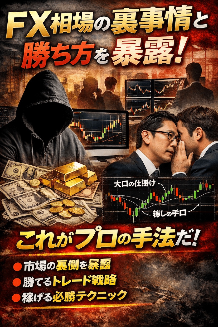 FX相場の裏事情と対処方法を暴露します 機関投資家による個人トレーダーへの罠を見抜ける方法を教えます イメージ1