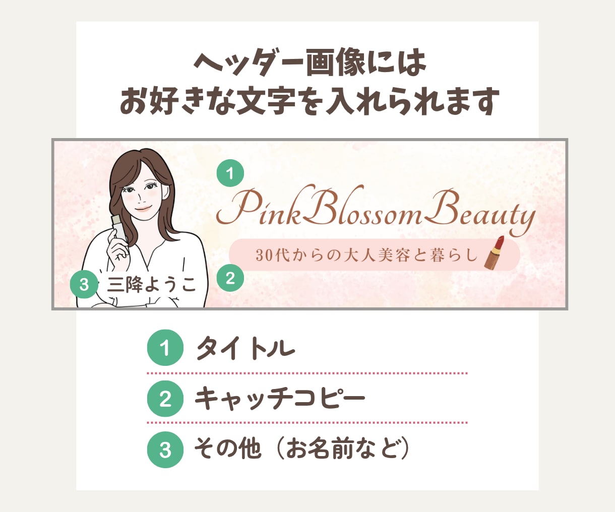 X（Twitter）やブログ用ヘッダーを作成します 信頼感UP！似顔絵も入れられるアイキャッチ画像デザインします イメージ7