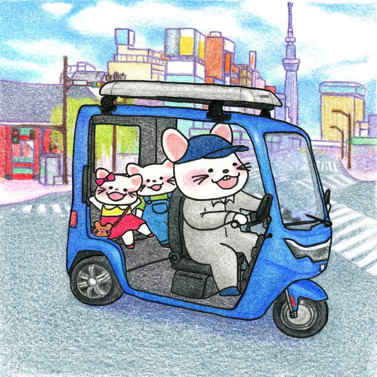 まるで絵本のような手描きアイコン描きます アイコンも手描きでほっこりと♪ イメージ10