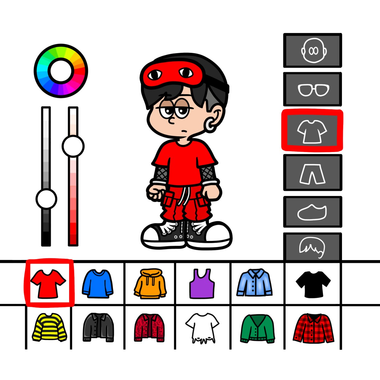 ポップなイラストでアイコンや似顔絵を制作します あなたの服装や髪型でオリジナルのキャラクターを制作できます イメージ5