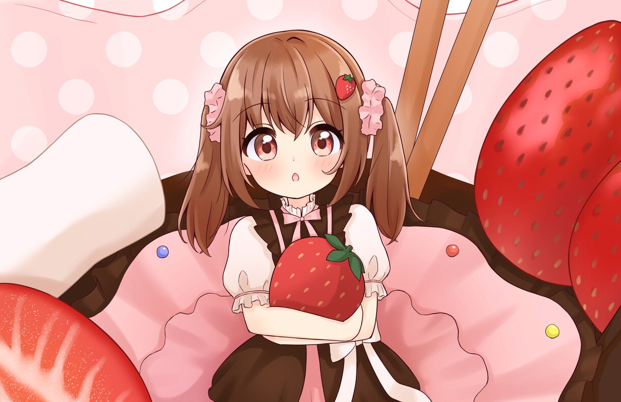 かわいい女の子のキャラクターイラストを描きます アイコンやグッズ、SNS活動など様々な用途に対応できます！ イメージ1