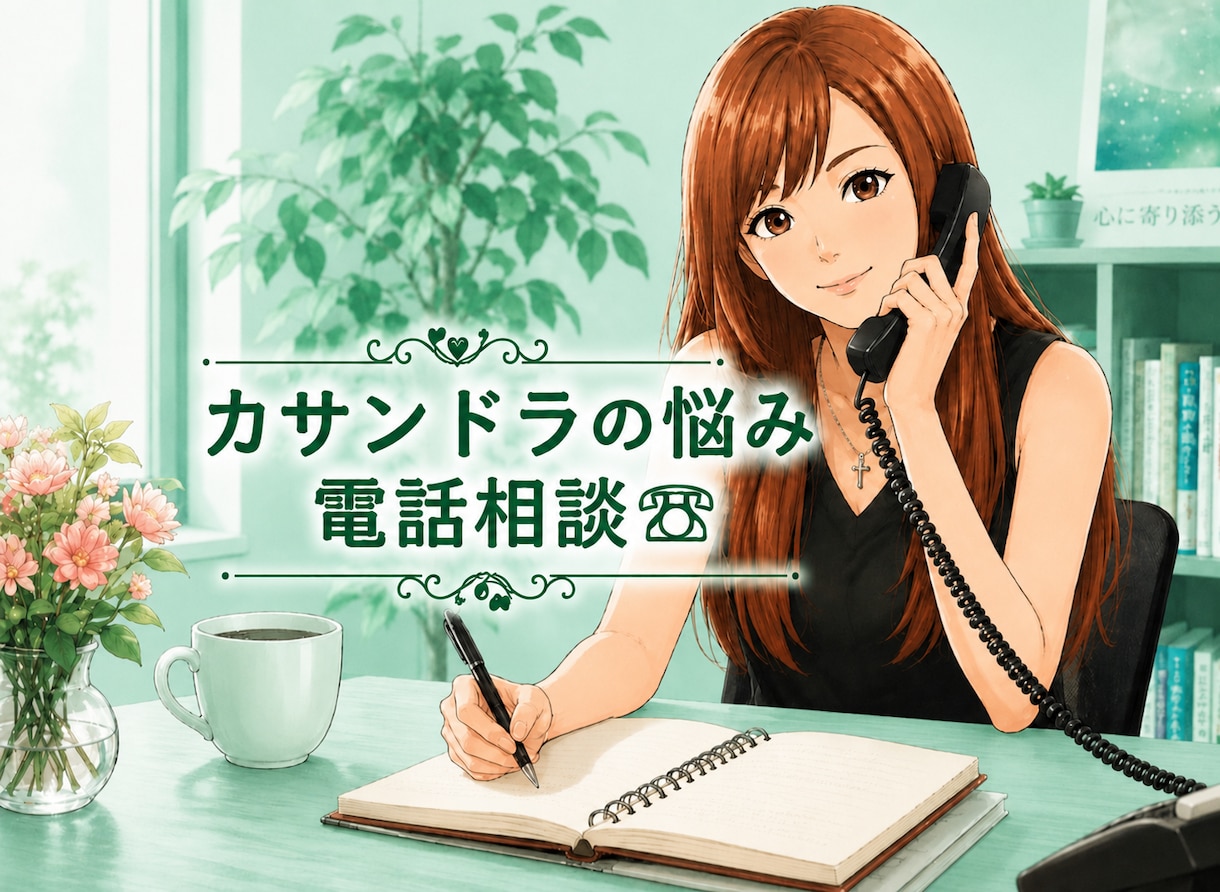 カサンドラなどでお悩みの方、お悩み相談お聞きします カサンドラ特有のお悩み相談ダイヤル/経験者の私にご相談下さい イメージ1