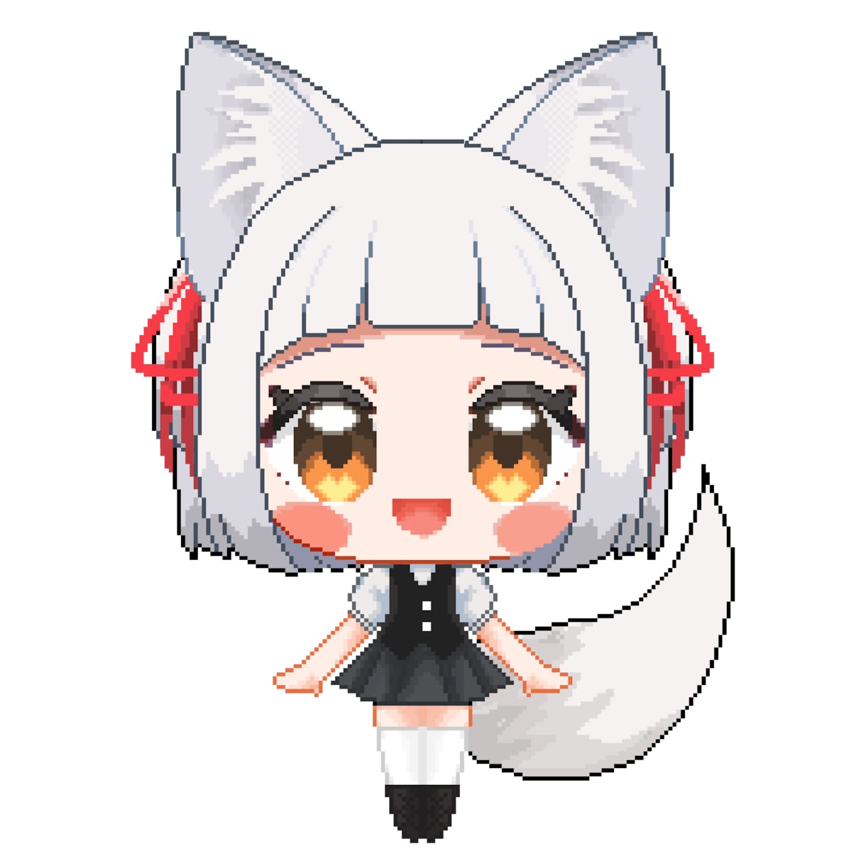 ドット絵の可愛いデフォルメイラスト作成します オリジナルキャラでグッズ制作などに使えるイラスト制作します！ イメージ1
