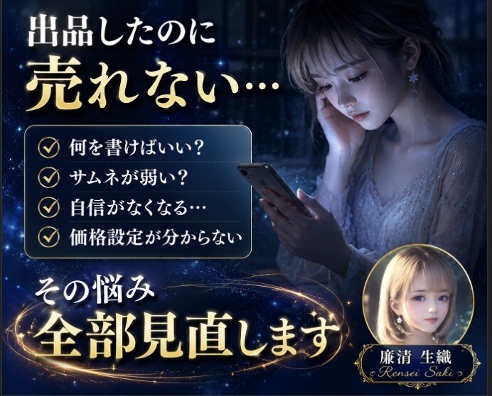 初心者限定初月から売れる商品作成完全サポートします ✤ 初月プラチナ実績者直伝ココナラ爆売れノウハウ ✤ イメージ2