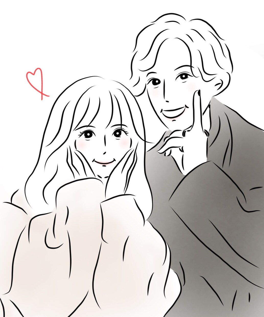 あなたの顔写真をイラストにします カップルやお子様、お友達のお誕生日プレゼントにオススメです。 イメージ5