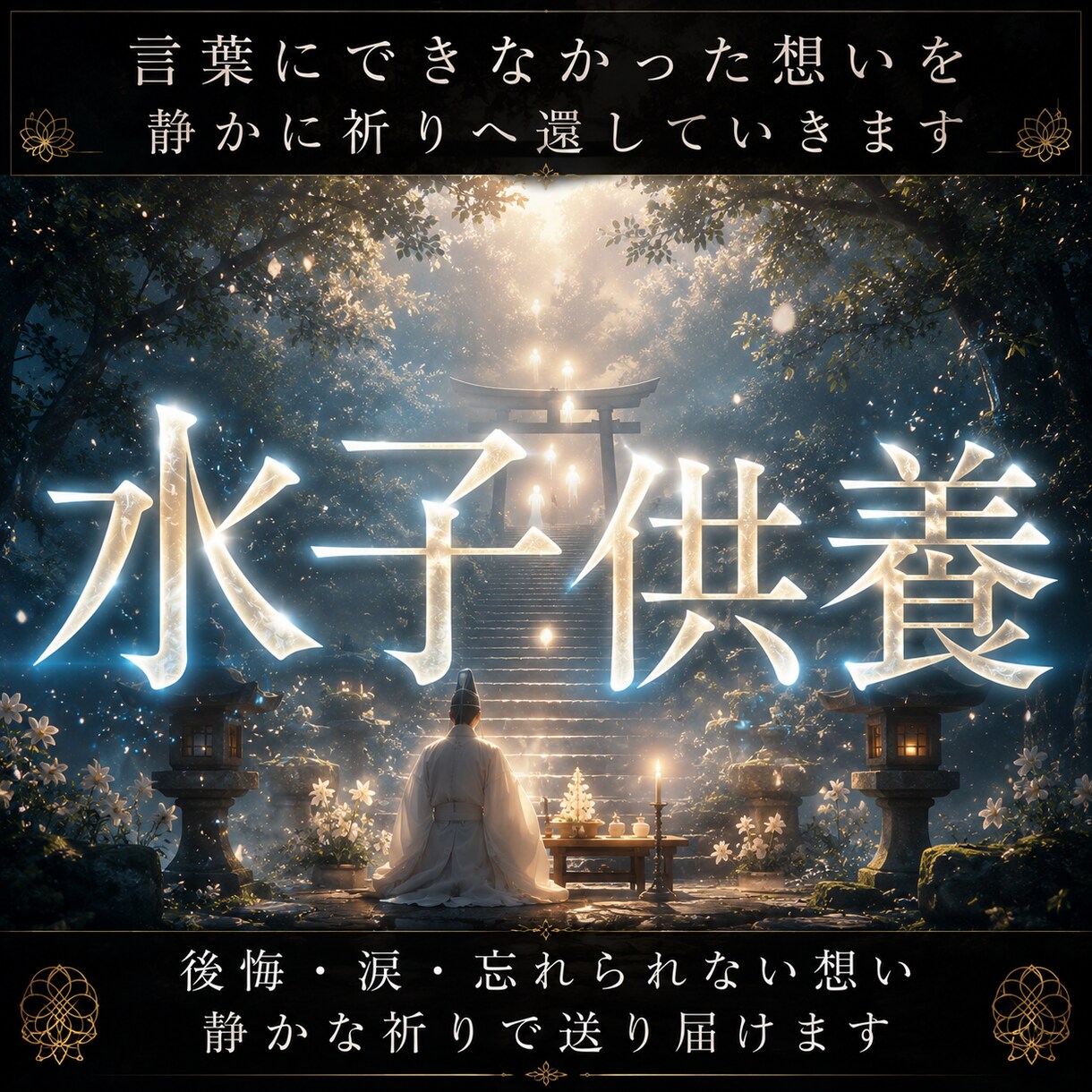水子供養を静かに執り行います 言葉にならなかった想いへ。神意を通して魂を静かに整える。 イメージ1