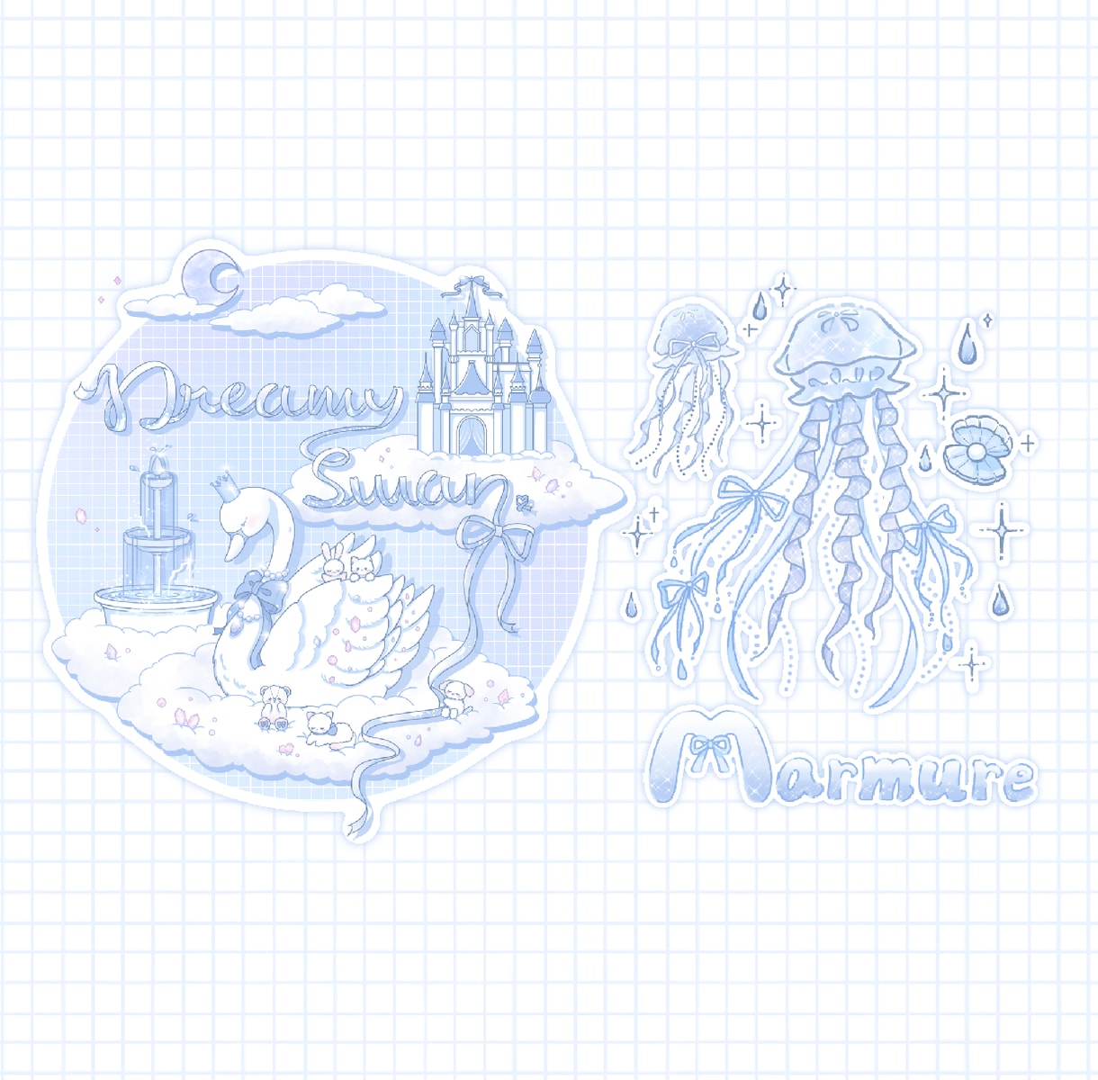 ファンタジーで可愛らしいイラストロゴを描きます 商用利用込み！他にはない魅せるロゴをご提案いたします。 イメージ1
