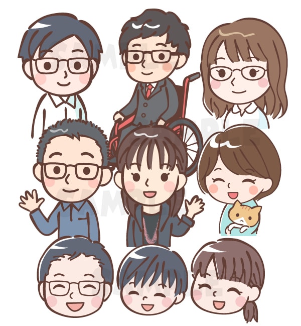 シンプルでかわいいタッチの似顔絵描きます SNS、HP、チラシなどのワンポイントにどうぞ！ イメージ2