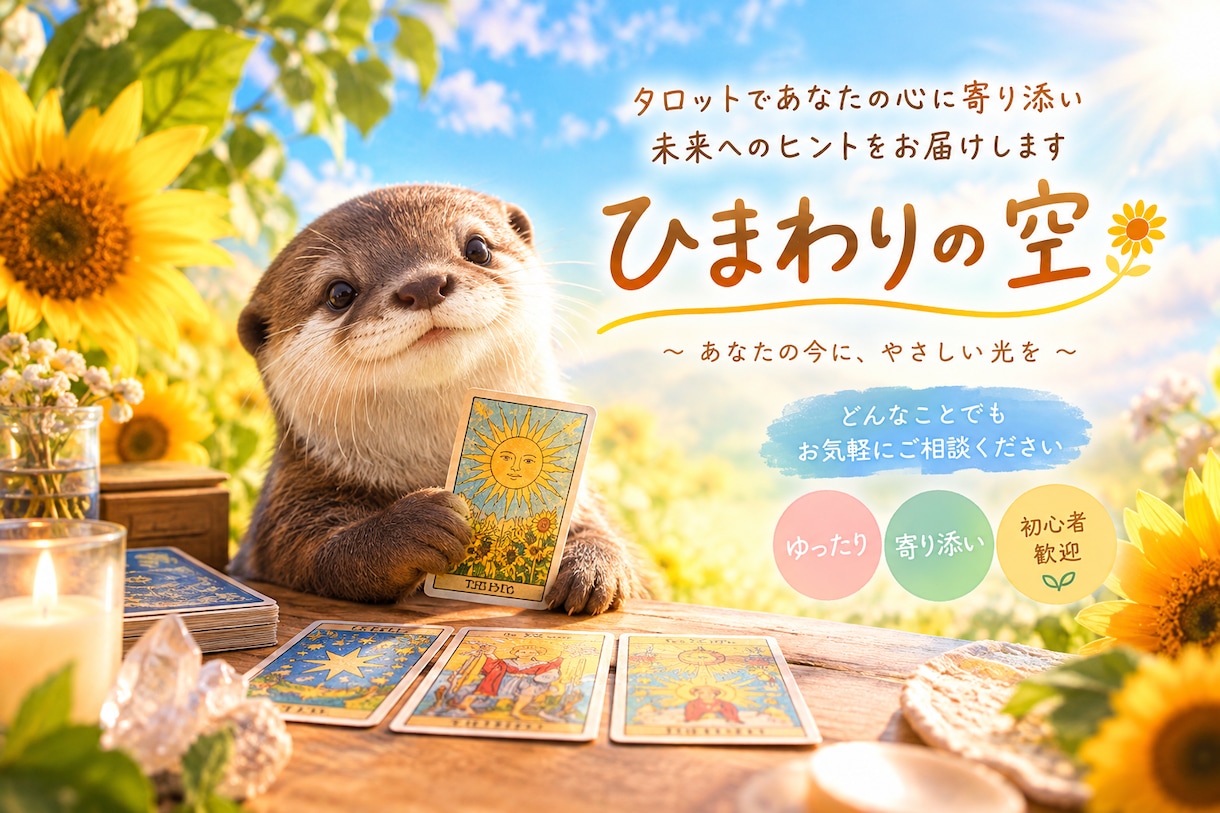 タロットであなたに寄り添い心に光をお届けします カードから受け取ったメッセージを丁寧に文章でお伝えします。 イメージ1