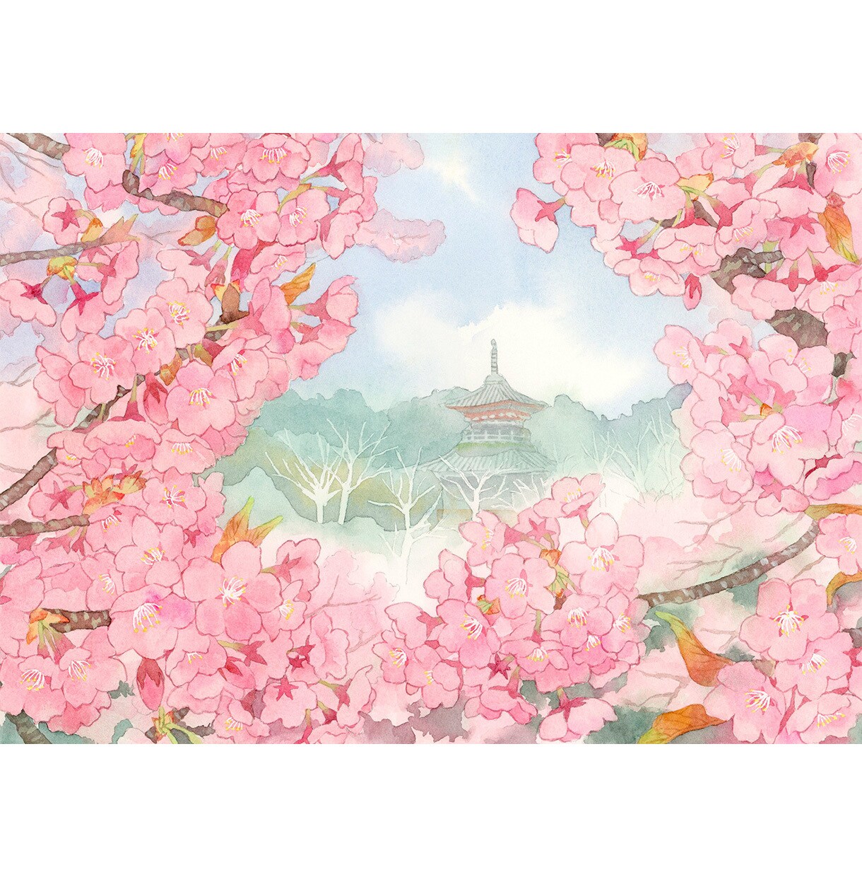 商用◎原画納品OK。水彩で風景のイラストを描きます 冊子の表紙や挿絵などに。清書前のラフは修正無制限で安心。 イメージ3