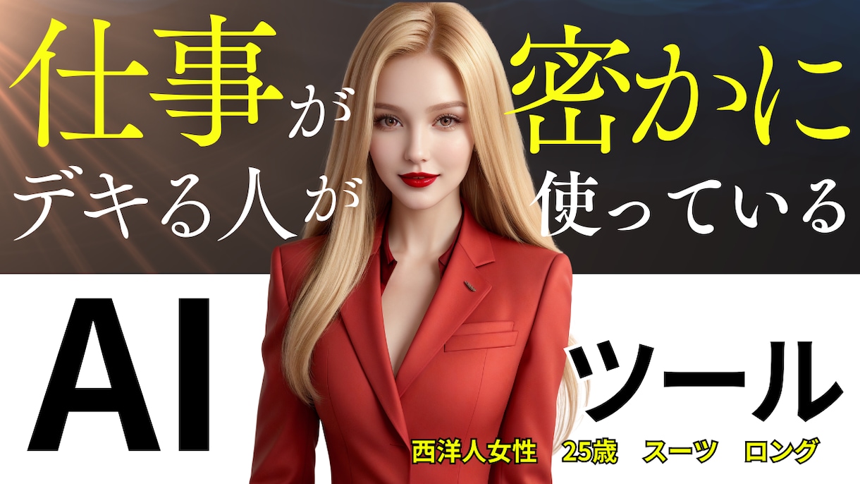 AI美女を活用した各種広告画像を作ります 美女生成から納品までワンストップで全てを私にお任せ！ イメージ6