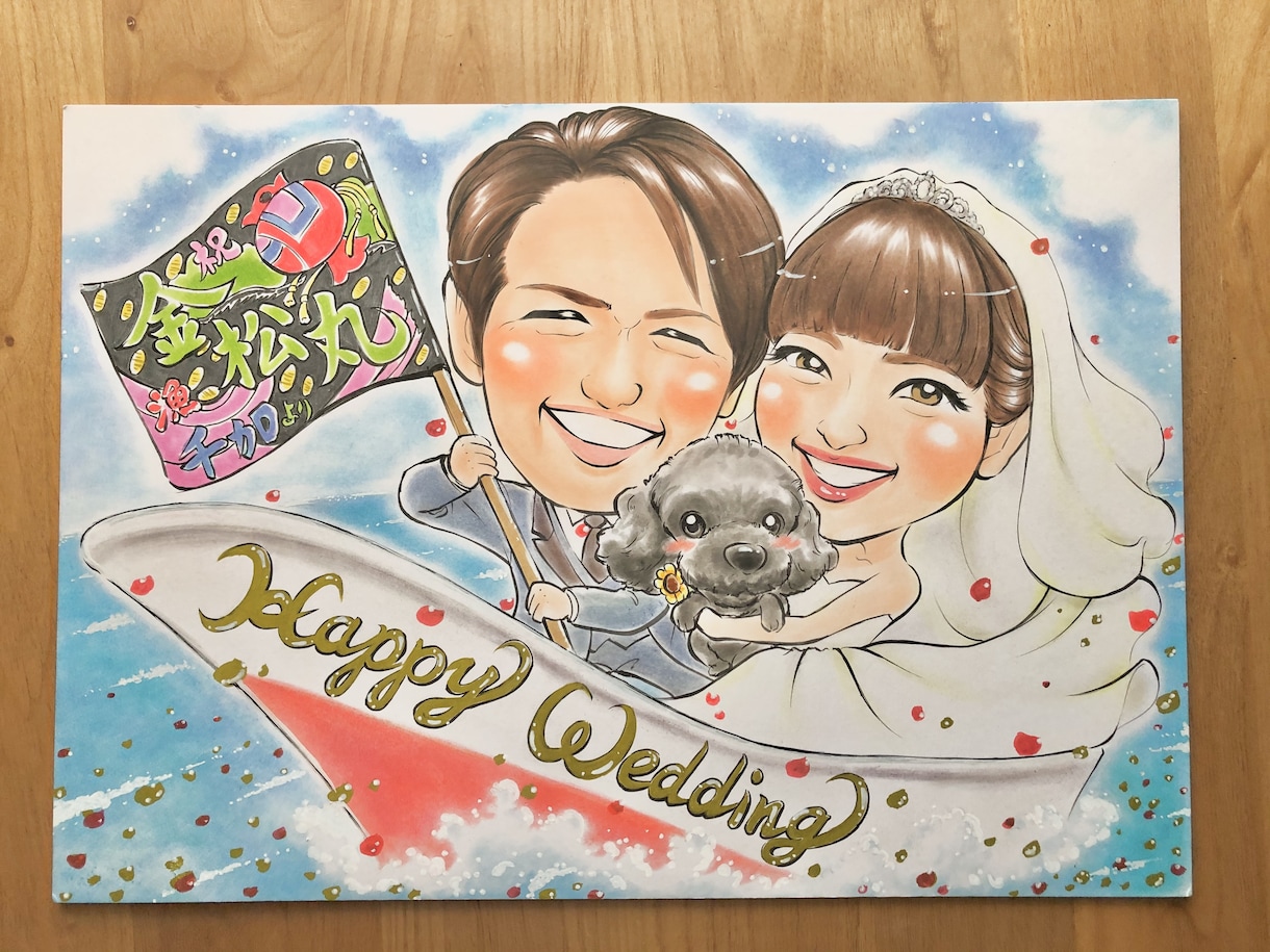 B4★ウェルカムボードもオプションで承ります ★結婚式ウェルカムボード・サンクスボードなど人生の特別な１枚 イメージ2