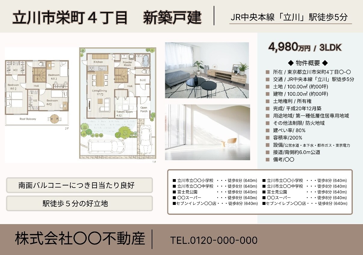 低価格！販売図面を作成します 現役宅建士が低価格にて売買の販売図面を作成します イメージ1