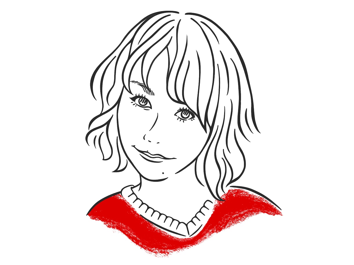 5名様限定 | 掲載OK  大人の似顔絵描きます 柔らかい空気感をそのままに。やさしいモノクロタッチ。 イメージ3