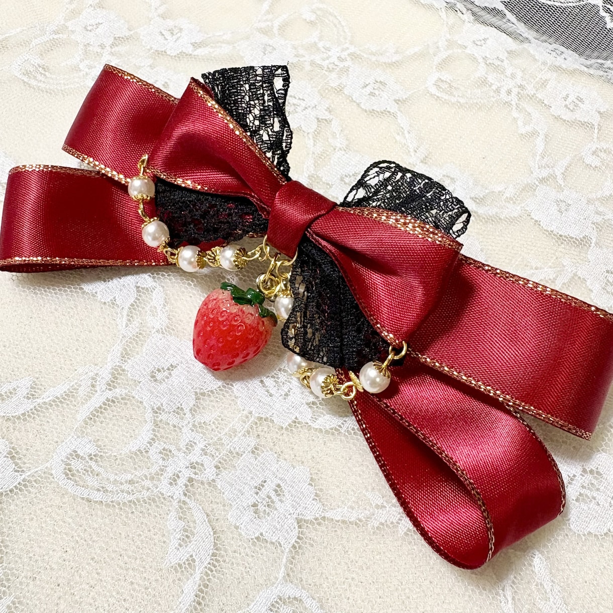 世界に一つのバレッタまたはヘアクリップを作ります 身につけるだけで気分も上がる可愛いリボン イメージ1