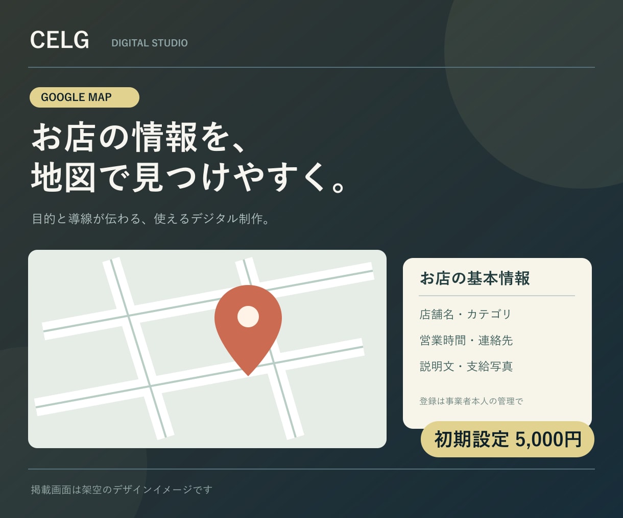 Googleマップの店舗情報を初期設定します Googleビジネスプロフィールの基本情報を整理 イメージ1
