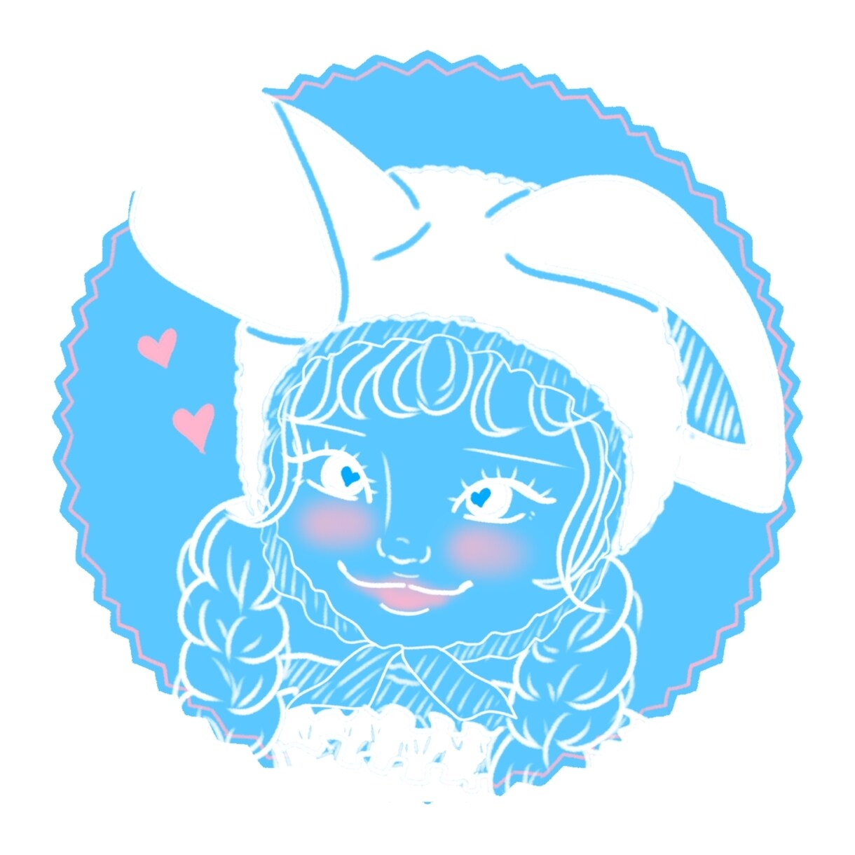 シンプルカラーの似顔絵描きます シンプルかわいい!アイコンにぴったり！ イメージ6