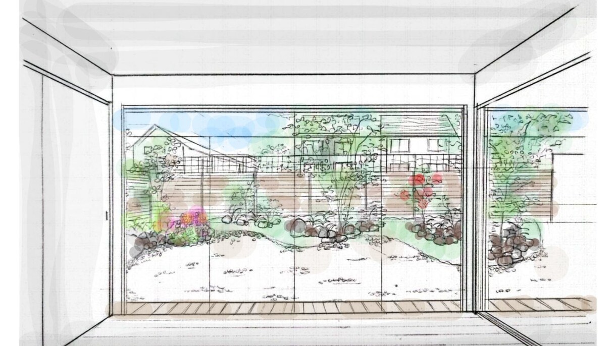 商用利用OK｜手描き外観内観パースを制作します 住宅の魅力と暮らしの豊かさを伝える、やさしい手描き表現 イメージ3