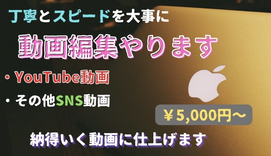 丁寧とスピードを大事に動画編集承ります コミュニケーションを重視して、納得のいく動画に仕上げます イメージ1
